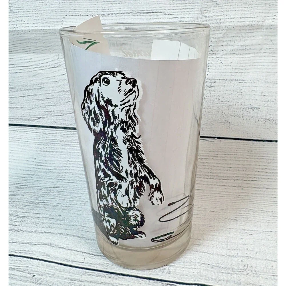 Vintage Cocker Spaniel Drinking Glass 5